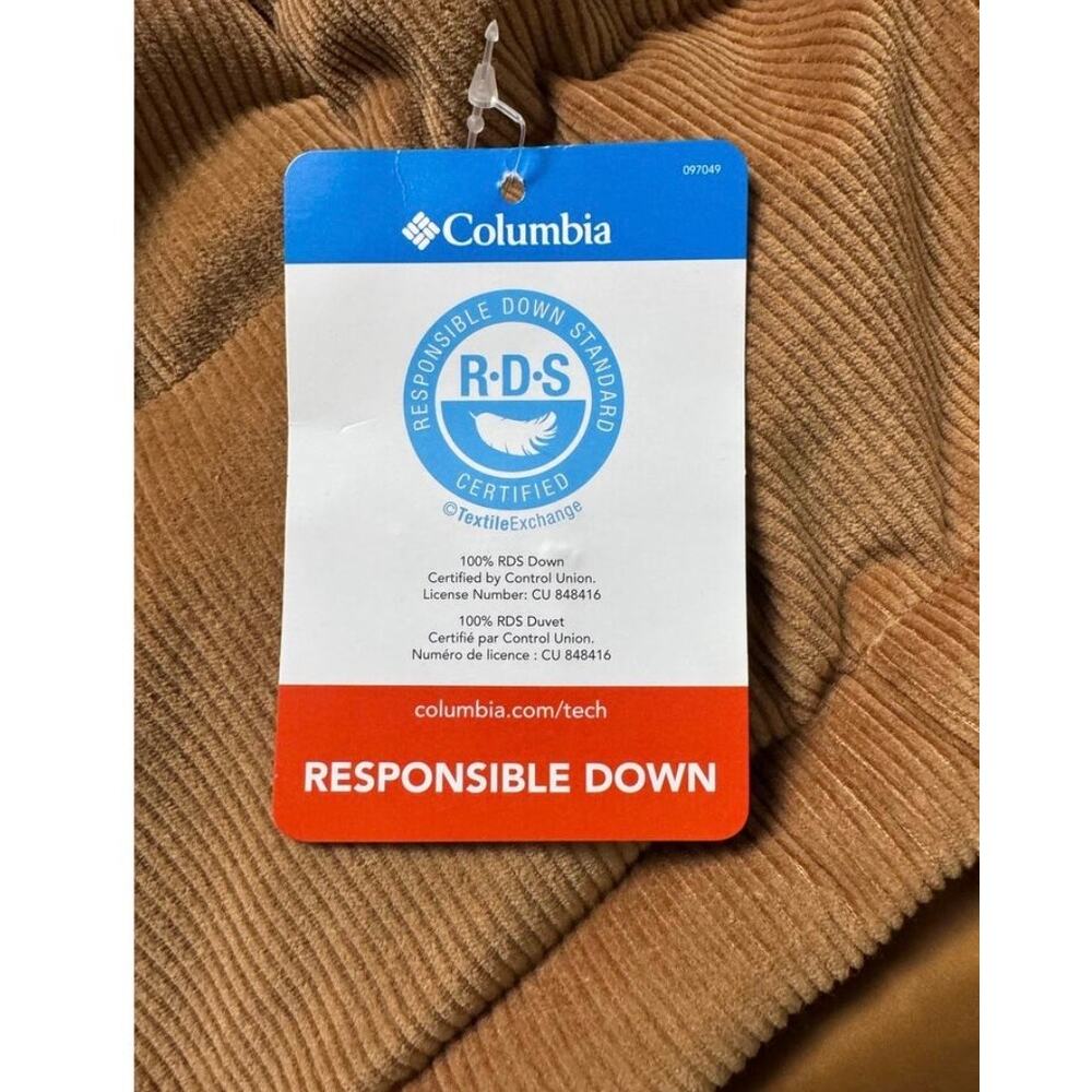 COLUMBIA Women's Ruby Falls™ Novelty Jacket DOWN CAMEL CORDUROY NWT SIZE… - Picture 7 of 11